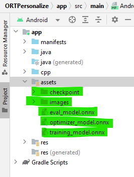 プロジェクトアセット